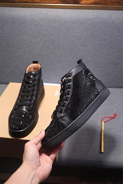 

Ver ion chri tian multicolored new red bottom loafer red ole fi cl colorful rivet hoe with original