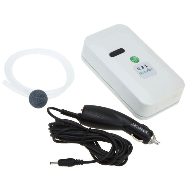 

portable car aquarium tank fish aerator oxygen multi speed air pump live bait fishing water-resistant