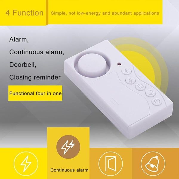 

simple door magnetic burglar alarm doorbell alarm four-in-one function door magnetic small doorbell car