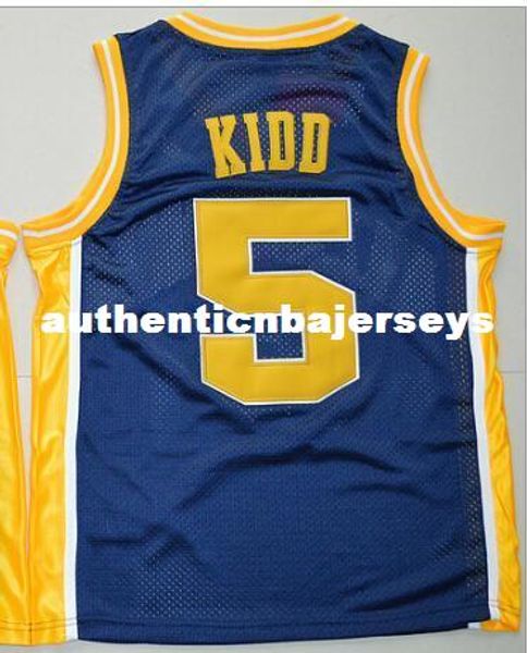 

men # 5 jason kidd college throwbacks s custom any size and name embroidery jerseys, Black;blue