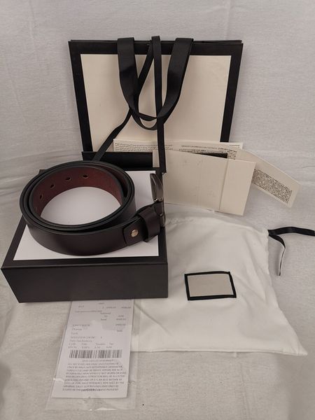 

leather belt with box luxury buckle belt fashion belt real leather belts designer belt for men and women business waist, Black;brown