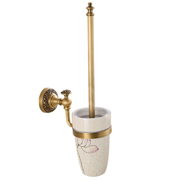 

bathroom toilet brush holder bathroom accessories antique brass with ceramics
