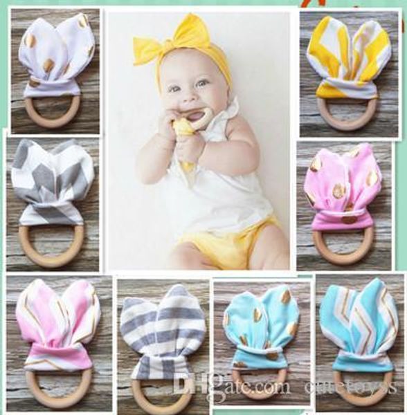 

good baby teething ring safety environmental friendly baby teether teething ring wooden teething training child chews baby teeth stick t349