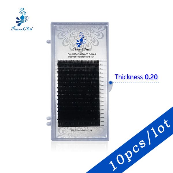 

16 rows eyelash extensions individual eyelashes eyelashes for extension maquiagem profissional completa peacock tail 0.20 10pcs