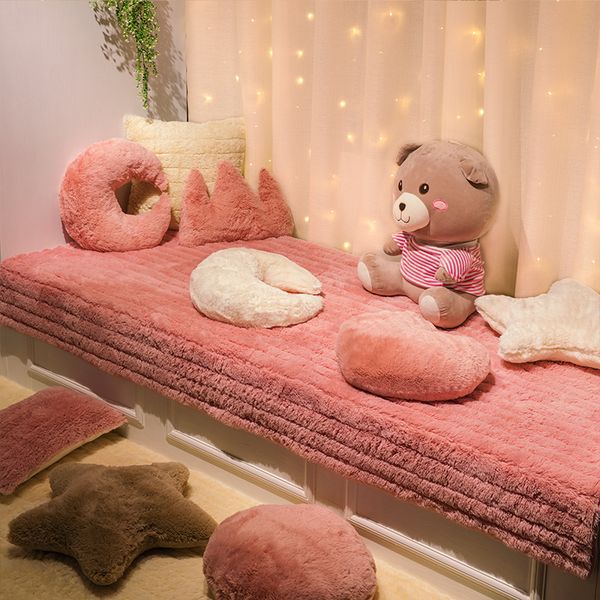 Living Room Bedroom Soft Carpet Plush Bay Window Cushion