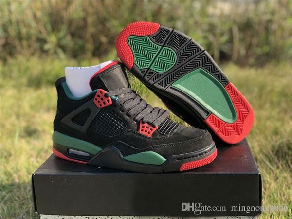 

2019 4s mens green red nrg raptors fashion outdoor trainer sports sneaker mens designer shoes