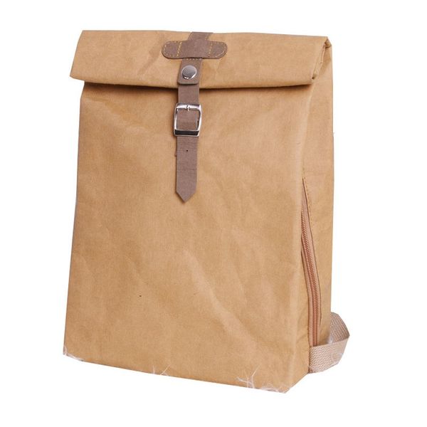 

дизайнер моющийся kraft paper женский рюкзак женщины мешок школы высокого качества рюкзак легкий многоцелевой бизнес компьютерная сумка cj19