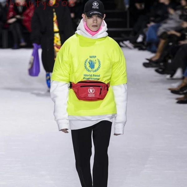 

18fw luxury europe letters printed hoodies wfp sweatshirts fashion men women couple sweatshits world food programme hfsswy196, Black