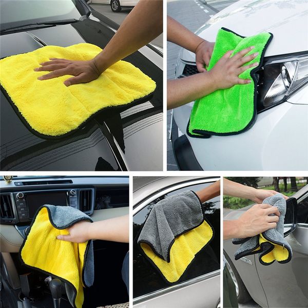

auto care thick plush car cleaning car microfibre wax polishing towels sponges for washing cleaning cars care d2