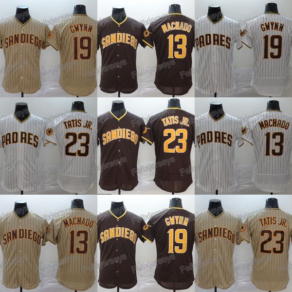 

23 fernando tatis jr. 2020 new 13 manny machado 19 tony gwynn stitched name and number baseball jerseys ing, Blue;black