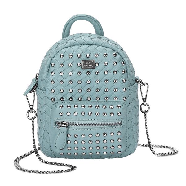

2020 new female bag rivet chain shoulder bag messenger bag small backpack bags