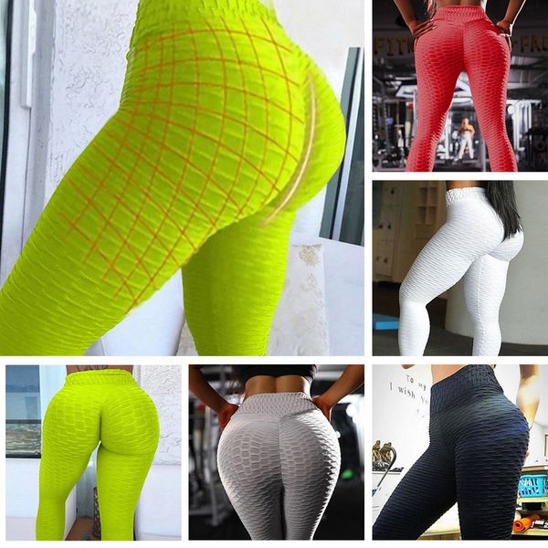 Pantaloni da yoga da donna caldi Leggings sportivi bianchi sexy Collant push up Palestra Esercizio Fitness a vita alta Pantaloni sportivi da corsa