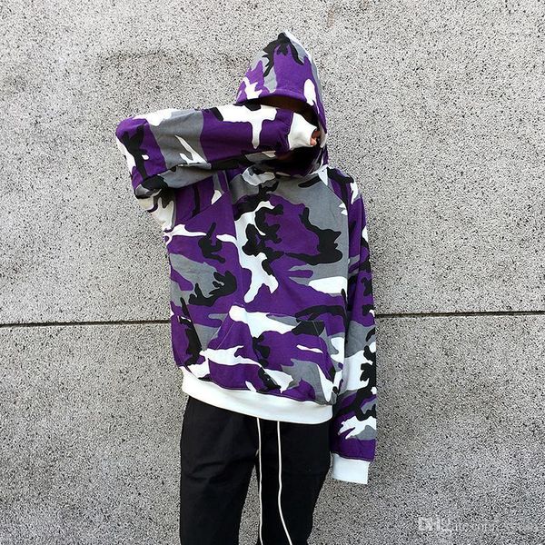 

осень зима подросток розовый серый camo капюшон толстовка мужская хип-хоп сыпучие пуловер толстовки streetwear 4 цвета camo толстовки, Black