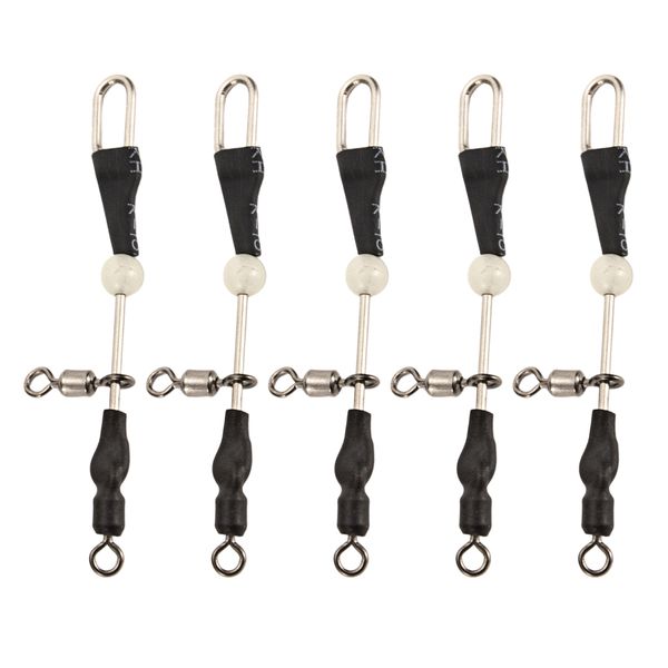 

5/10pcs 360Â° rotation rolling swivels connectors for lake sea river fishing