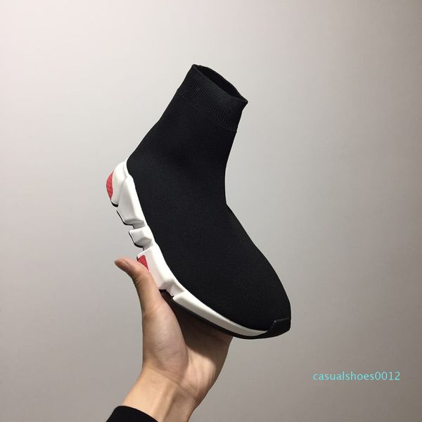 

2018 luxury sock shoe speed trainers sneakers speed trainer sock race luxury black shoes men and women nice black shoes 36-45 c12
