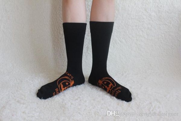 

halloween pumpkin print women festival designer socks cartoon ankle female clothing fashion style cute casual apparel, Black;white