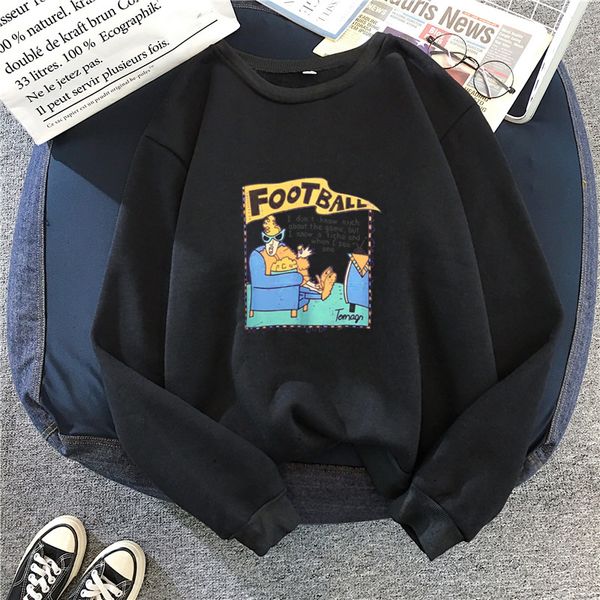 

women cartoon cute hoodies sweatshirt aesthetic pullover streetwear kawaii oversized hoodies harajuku tracksuit, Black