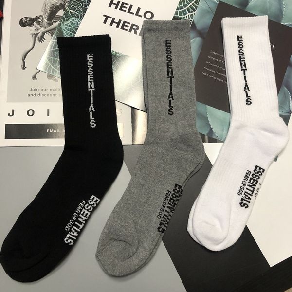 

чулки страх божий двойная линия письмо печать длинные высокие трубки спортивные полотенца носки утолщение мужчины, Black