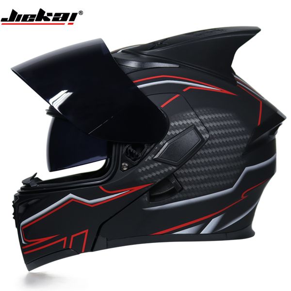 

jiekai brand double shield motorcycle helmet dot ece approved flip up motorbike helmet for all kinds of motorbikes