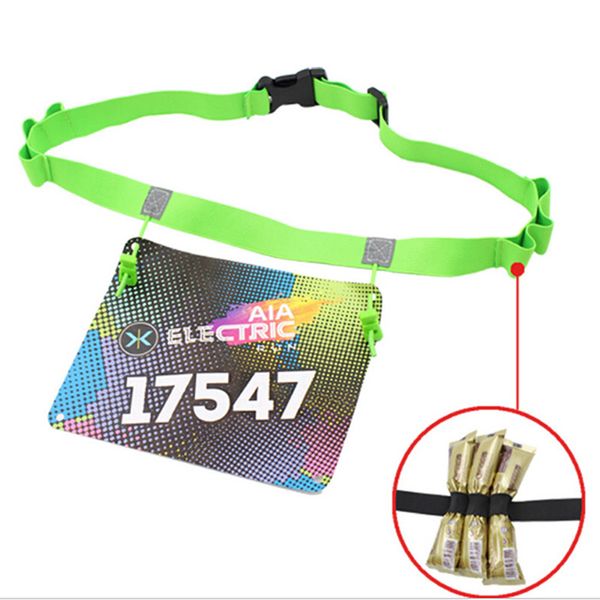 

2019 running race number belt waist pack bib holder for triathlon marathon cycling motor with gel loops