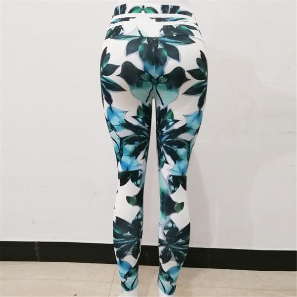 

yoga outfits 2021 printing women pants high waist fitness leggings running gym green sporting workout quick dry trousers, White;red
