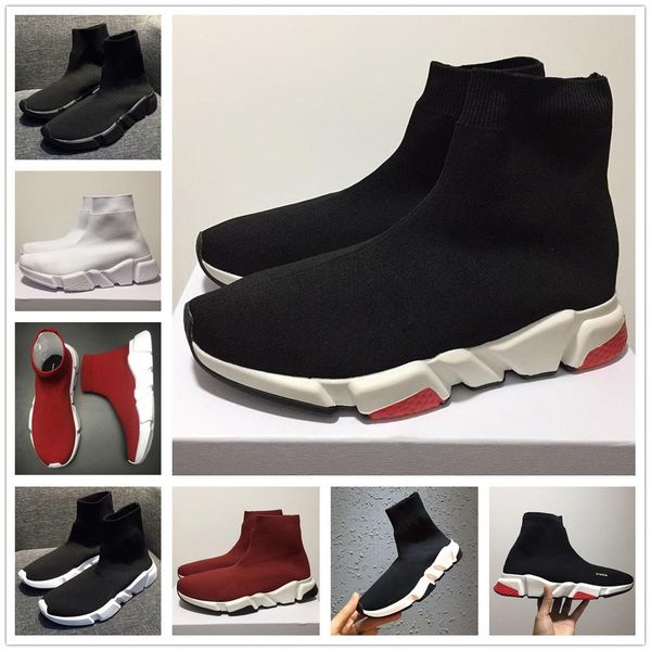 

new paris speed runner knit sock shoe original luxury trainer runner sneakers race mens women sports shoe without box