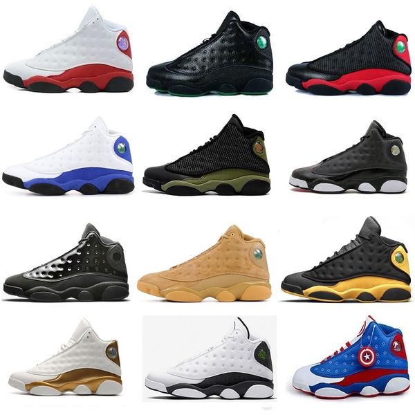 

13 13s black cat hyper royal olive wheat gs bordeaux dmp chicago history of flight men women air b basketball shoes j13 retro sneakers