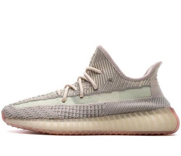

2019 cloud white citrin kanye west designer sneakers bred black reflective zebra green glow lundmark men women sport running shoes with box