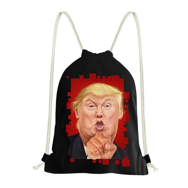 

trump--2020 celebrity beckham birk bags shoulder bags8 colorhigh qaulity leather embroidery backpack bolsas femininas #308, Black;red