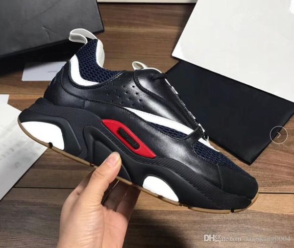 

2019 new b22 men's sports shoes casual shoes fashion ladies french designer brand casual shoes, Black