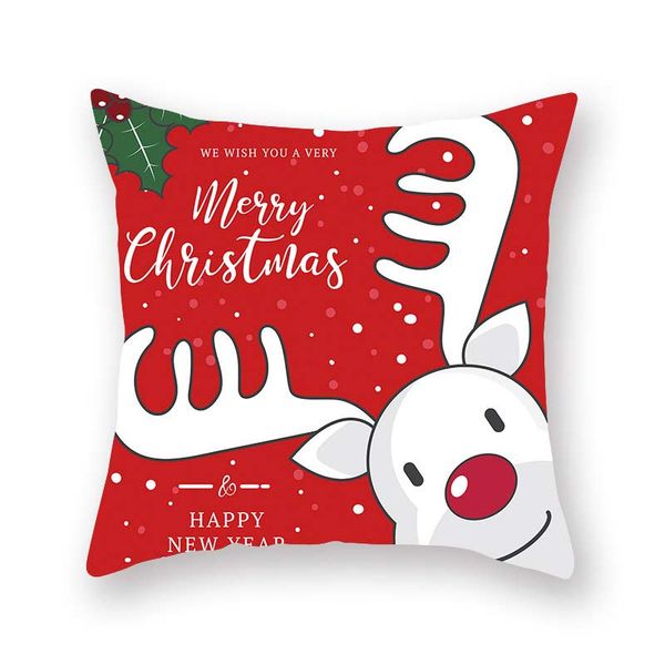 Different Designs Pillow Case Santa Claus Christmas Tree Snowman
