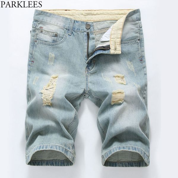 

2020 summer casual разорванные шорты джинсы мужчины марка wash хлопок проблемные прямые мужские джинсовые шорты бермуды джинсы hommes, White;black