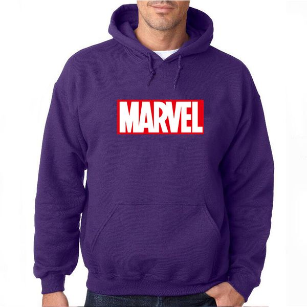 

2019 autumn and winter brand sweatshirts men marvel letter printing fashion mens hoodies thickened men's hoodie, Black