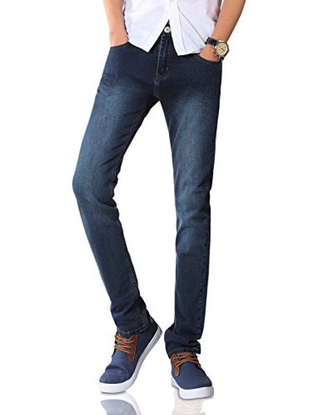 

demon men's blue skinny fit stretch jeans s8l48