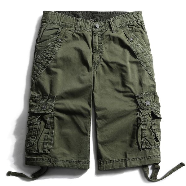 

2020 designed for cross-border edison shawn cotton boxer shorts military overalls multi-pocket casual pants shorts, White;black