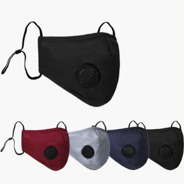 

Breathing Valve Mask Anti-Dust Face Masks Adult Adjustable PM2.5 Masks Reusable Washable Mouth Muffle without Filter Pad CCA12067 200pcs