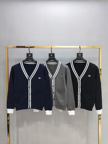 

19ss france paris luxury early autumn new limited edition cardigan sweater male designer men and women can wear tag top, Black