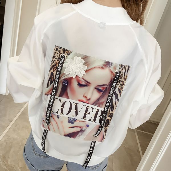 

women summer 2019 new fashion long batwing sleeve zipper thin sunscreen jacket female girls short blouse air conditioner shirts, Black;brown