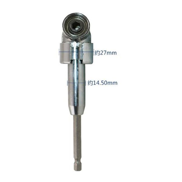 

105 degree 1/4 hex shank angle extended turning chuck for electric drill screwdriver power tool accessories
