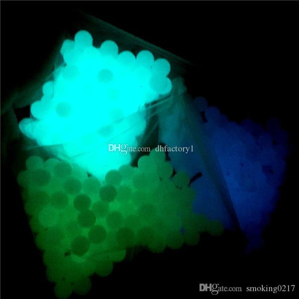 

Красочный Световой бисер Кварц ТЕРП Dab Pearls шарики Вставка Светящиеся Синий Зеленый кварц Pearl кварцевой Banger Гвозди стеклянные бонги Dab Rigs