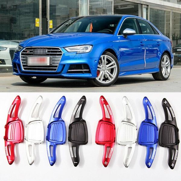 

2pcs aluminum steering wheel shift paddle shifter extension for audi s3 2017-18