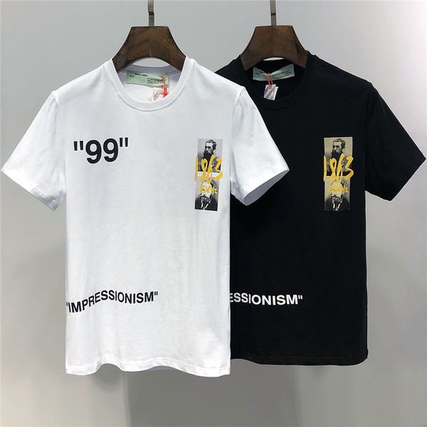 

100 off 2019 ummer de igner men 039 clothing white print t hirt fa hion women tee ize m 3xl 6104