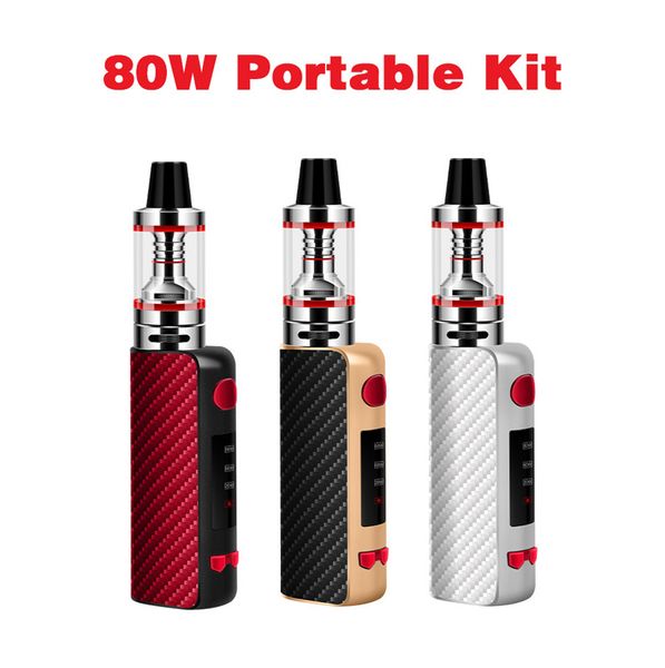 

Electronics Cigarette Mini 80W Vape Mods Starter Kits 1500mAh Battery Portable E-cigarette Vape Pen with 2ML Atomizer Tank
