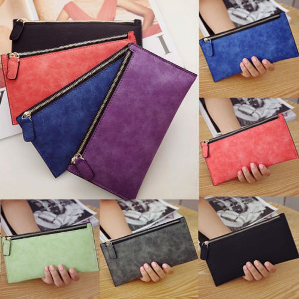 

Fashion Lady Women Leather Clutch Wallet Long Card Holder Case Purse Handbags A