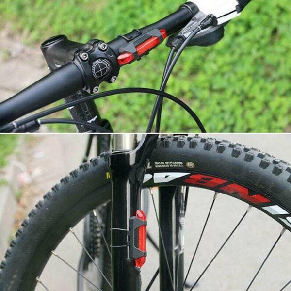 

mountain bike bike lights cycle front rear tail light set rechargeable
