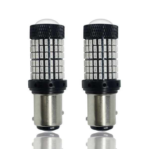 

2pcs 12v car led 3014 144smd led bulbs canbus no error ba15s 1156 ba15d 1157 brake lamp for turn signal light accessories car