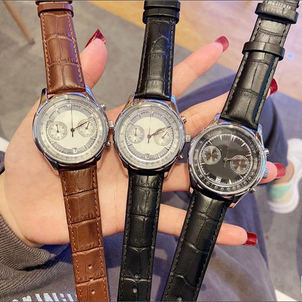 

2020 new watches men luxury watch fashion mens quartz clock military montre homme male wristwatches wrist watches movement gmt, Slivery;brown