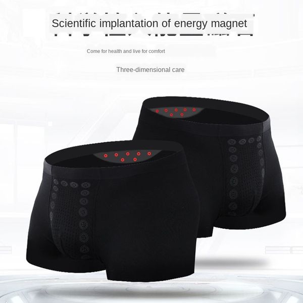 

pefuw british underwear shorts and trousers pants modal underwear men's magnet health men's energy health physiology boxer shorts, Black;white