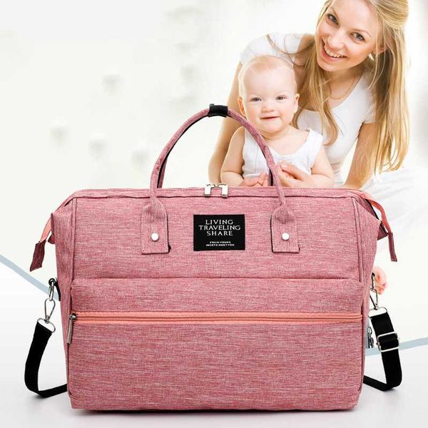 

diaper bags multifunctional waterproof mummy bag solid color travel shoulder crossbody handbag women casual large capacity maternity