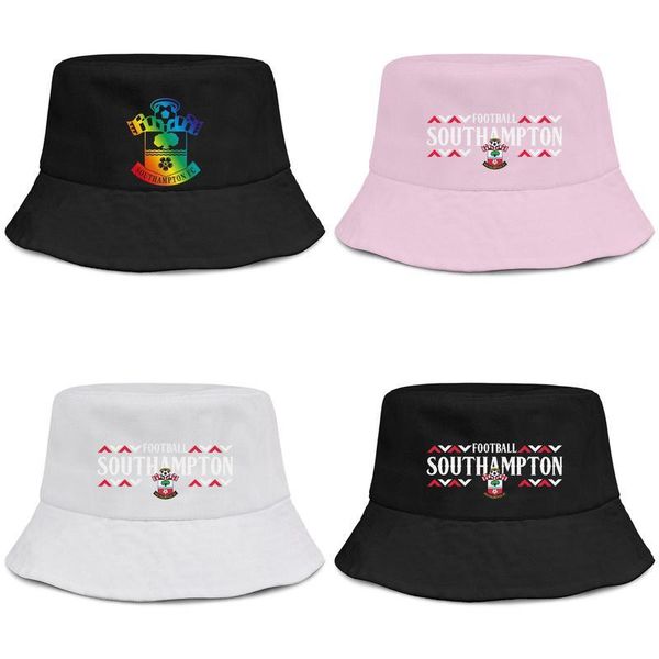 

southampton f.c.the saints label men and women fishing bucket sun hat design blank personalized classic suncap gay pride rainbow, Blue;gray